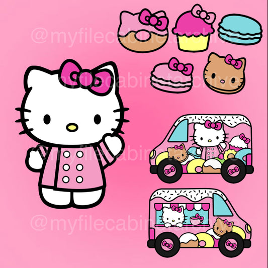 Hello Kitty Cafe (8) SVG + PNG