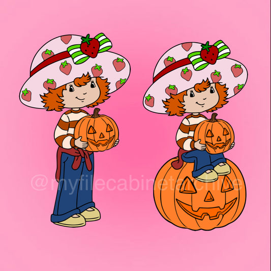 2003 Pumpkin Strawberry Shortcake (2) SVG + PNG
