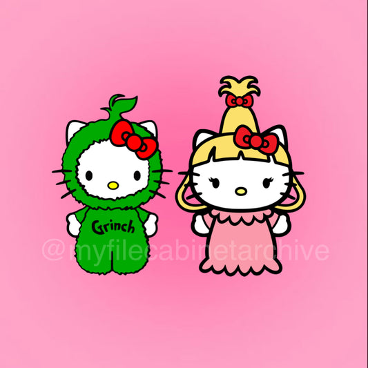 HK Grinch & Cindy Lou (2) SVG + PNG