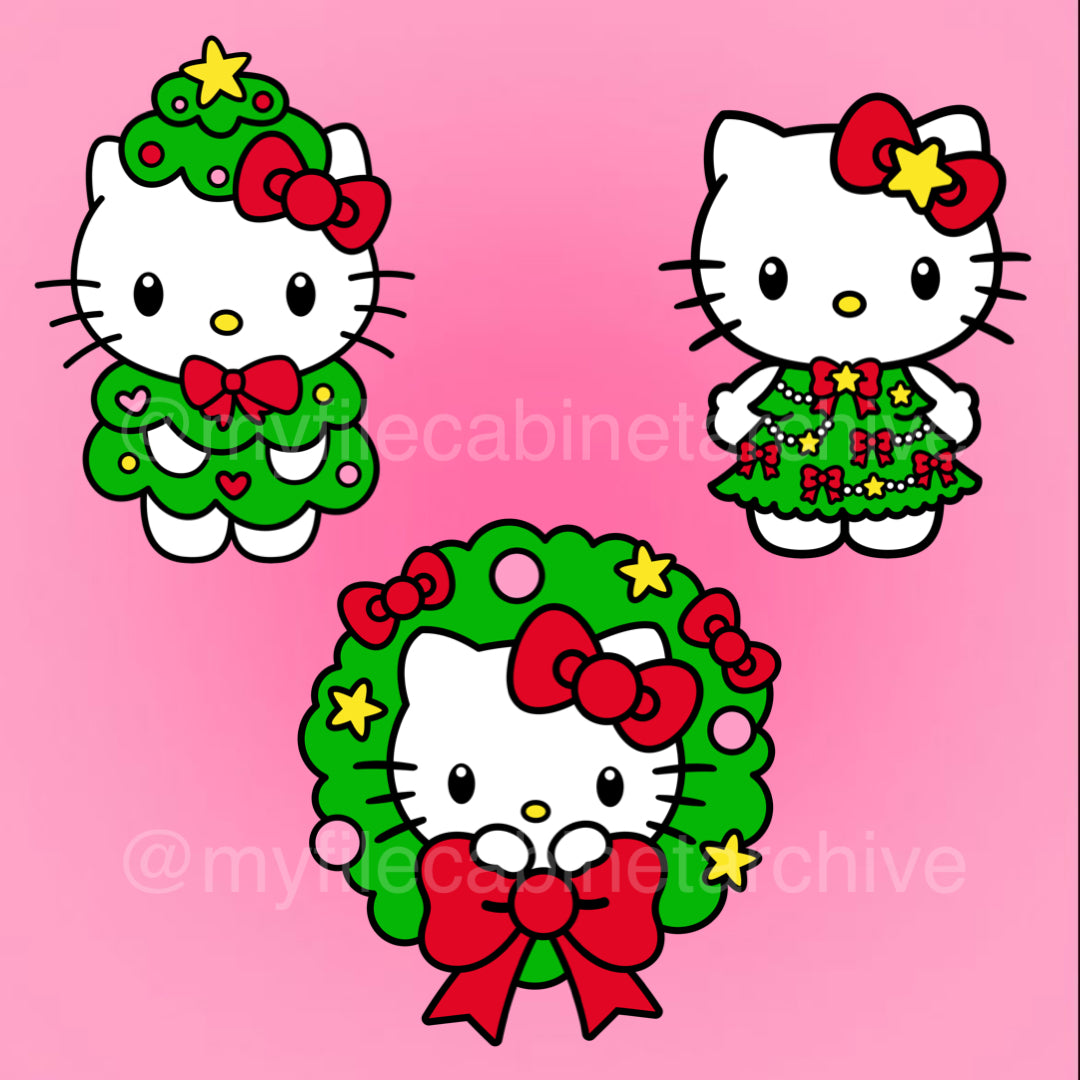 HK Christmas Tree Wreath (3) SVG + PNG