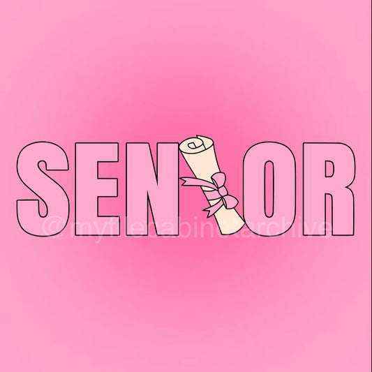 Senior Bow Diploma SVG + PNG