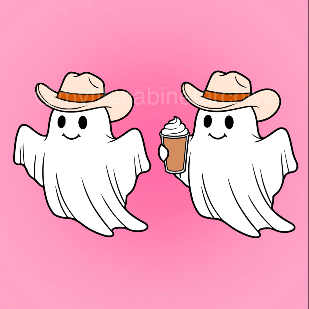 Cowboy Ghost (2) SVG + PNG