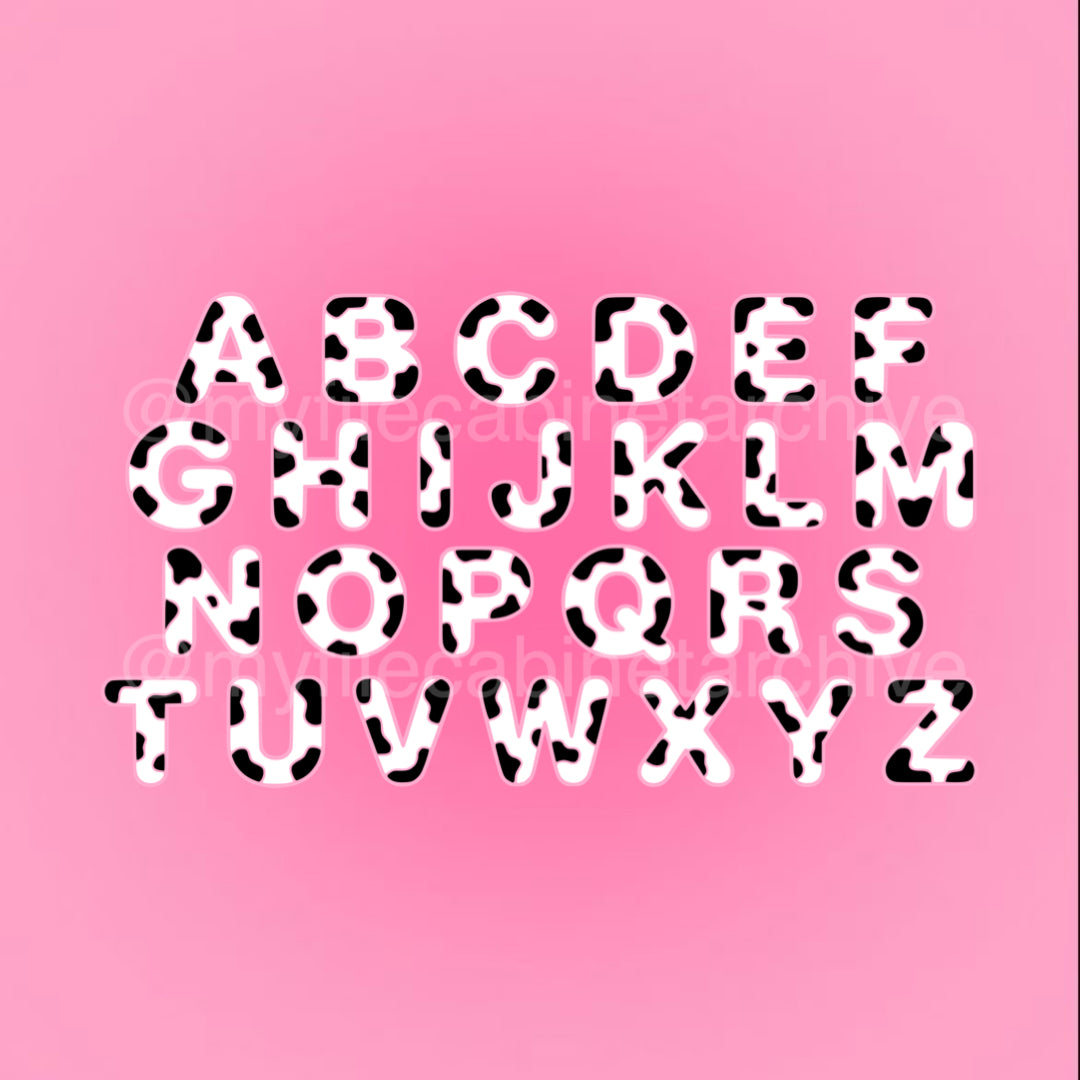 Cow Rounded Font SVG