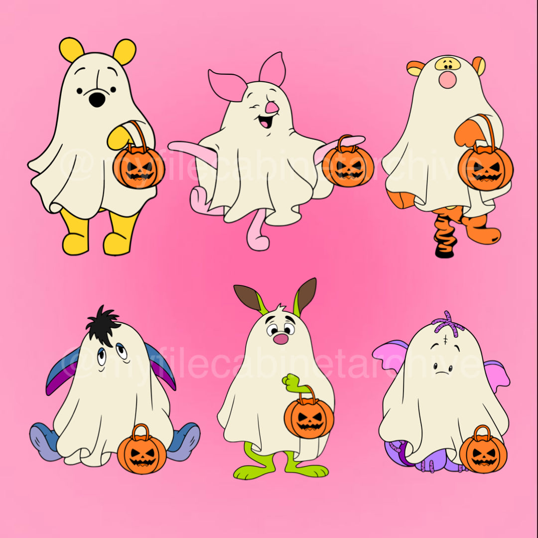 Pooh Ghost Costumes (6) SVG + PNG
