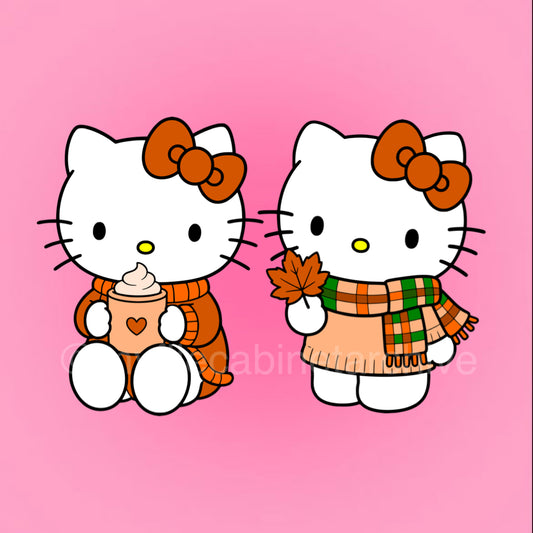 Kitty Fall Girl (2) SVG + PNG