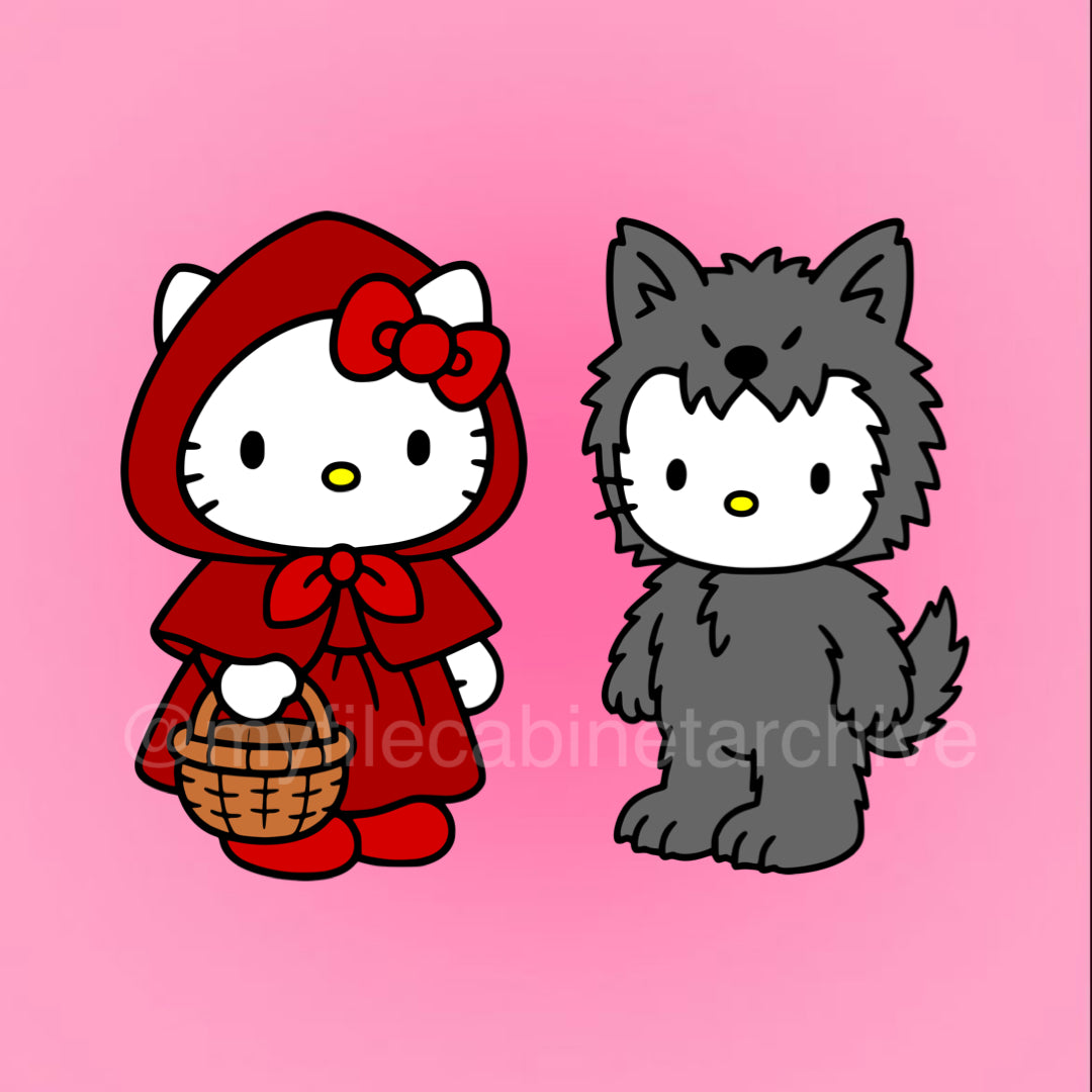 Kitty Daniel Little Red Riding Hood (2) SVG + PNG