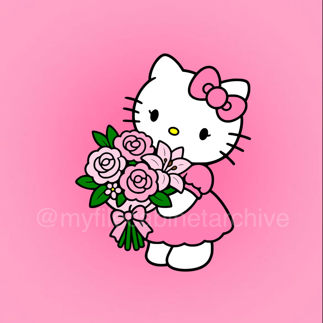 Kitty Bouquet SVG + PNG