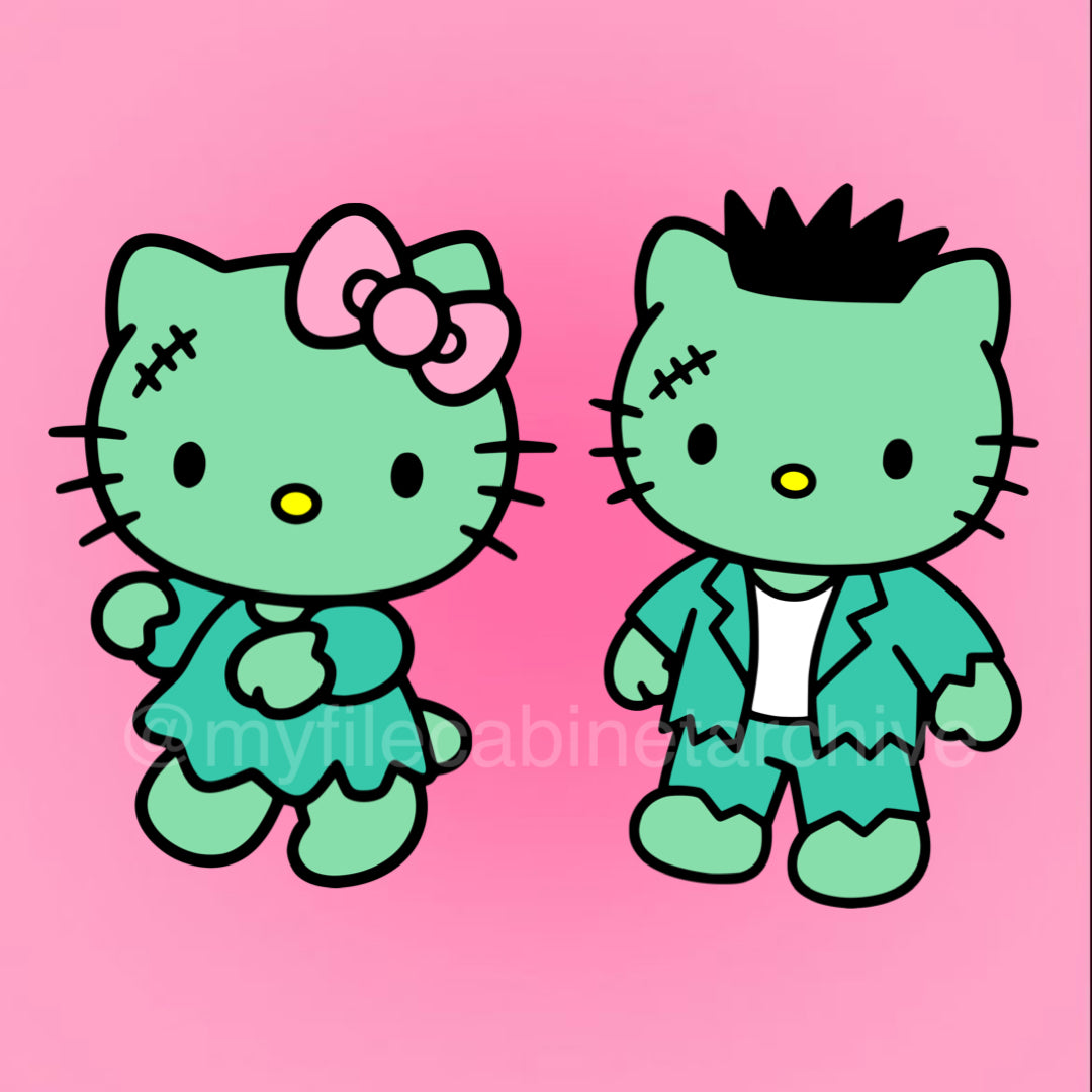 Kitty Daniel Frankenstein (2) SVG + PNG