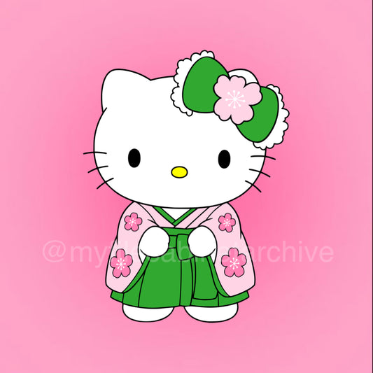 Kitty Sakura Matcha SVG + PNG