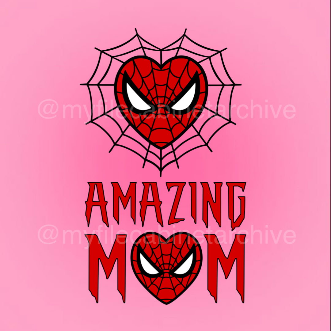 Amazing Spiderman Mom (2) SVG + PNG