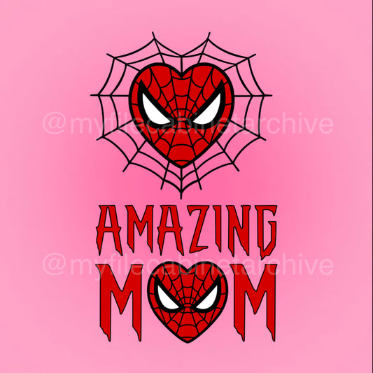 Amazing Spiderman Mom (2) SVG + PNG
