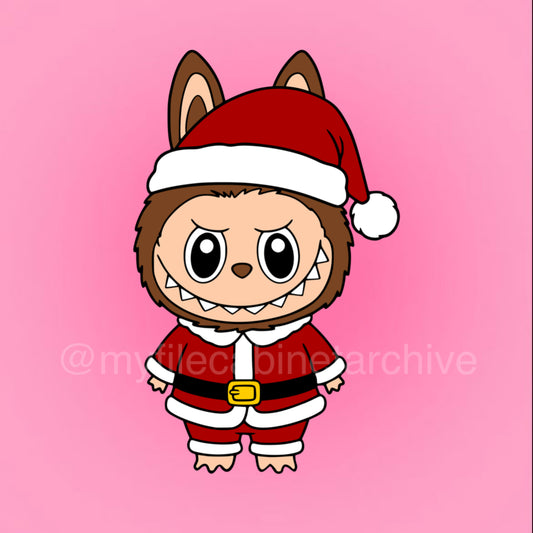 Labubu Santa Claus SVG + PNG