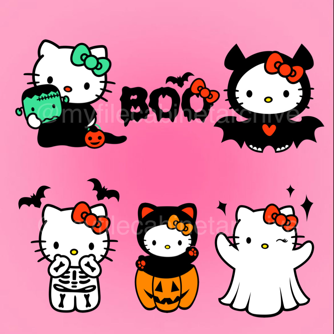 Kitty Halloween Boo (6) SVG + PNG