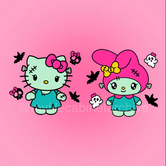 Kitty Friends Frankenstein (2) SVG + PNG