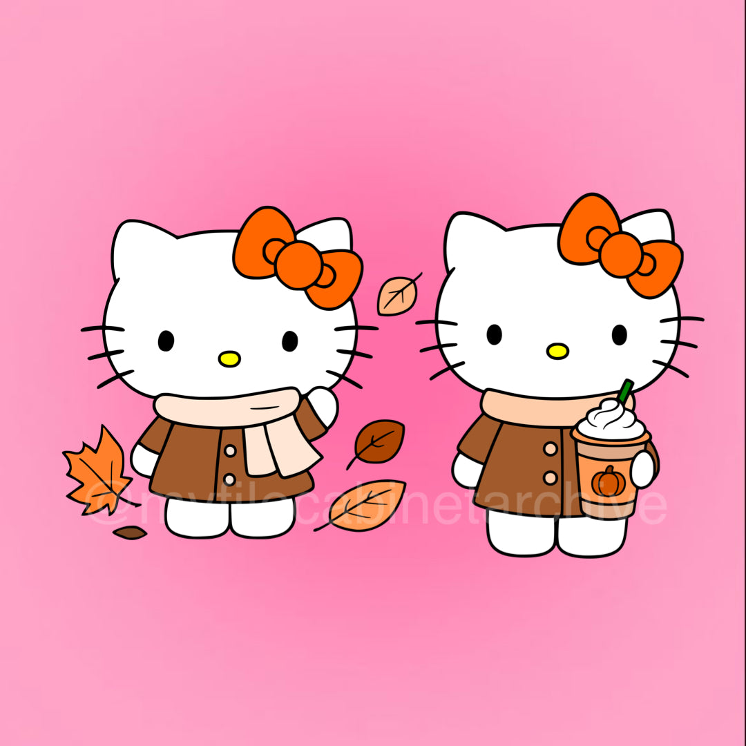 Kitty Fall Vibes (2) SVG + PNG