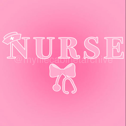 Nurse Bow SVG + PNG