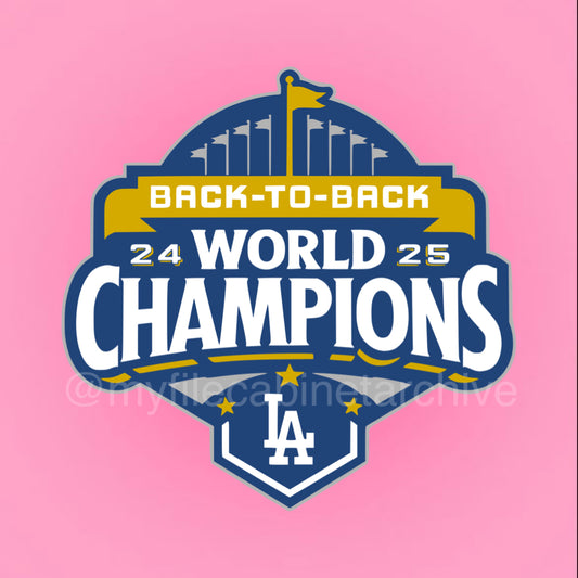 Dodgers 2425 World Champions SVG + PNG