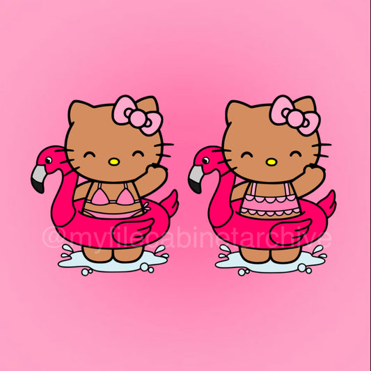 HK Flamingo Floatie (2) SVG + PNG