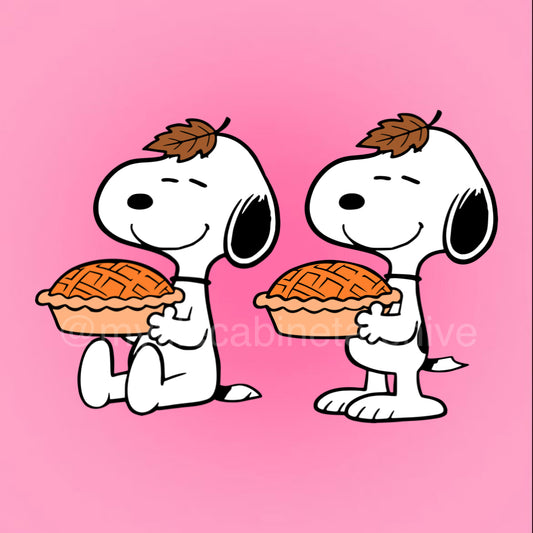 Snoopy Holding Pie (2) SVG + PNG