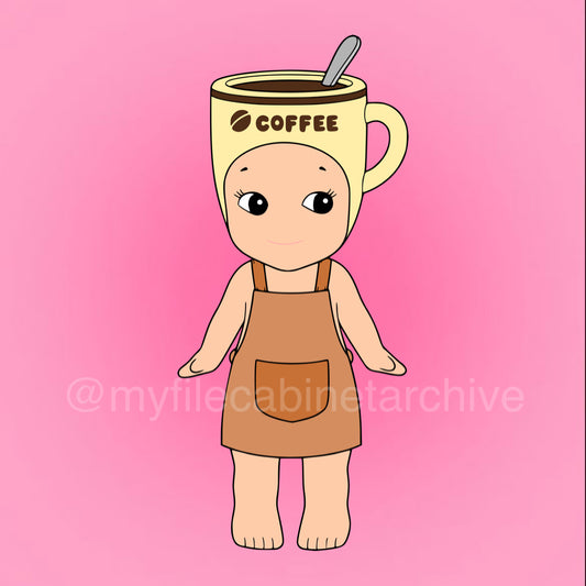 Barista Sonny Angel SVG + PNG
