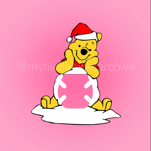 Winnie The Pooh Snowball Buzzball Holder SVG