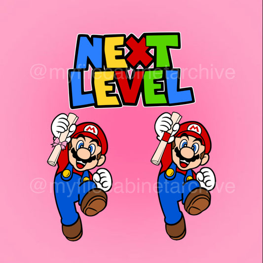 Mario Diploma Graduate (3) SVG + PNG