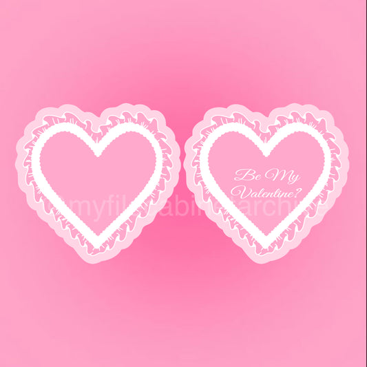 Ruffled Heart Valentine (2) SVG + PNG