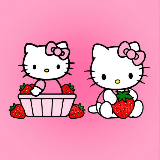 HK Strawberry Picking (2) SVG + PNG