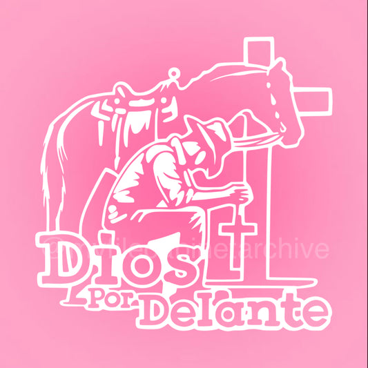 Dios Por Delante Outline SVG + PNG