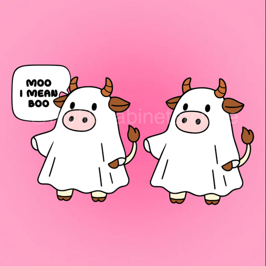 Moo I Mean Boo Text (2) SVG + PNG