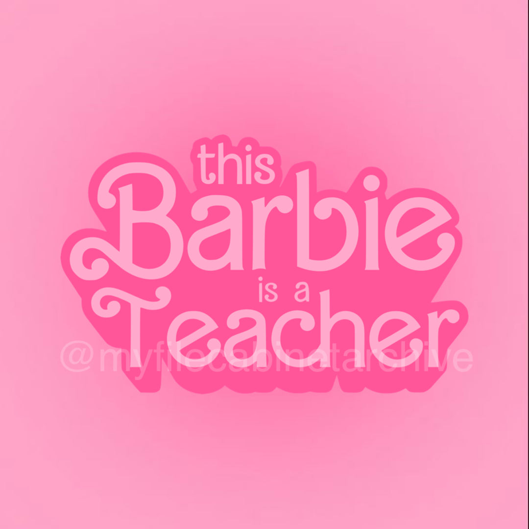 This Barbie Is A Teacher SVG + PNG