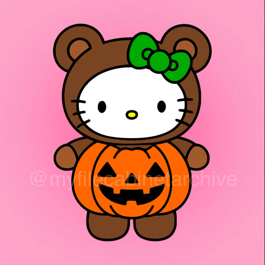 HK Bear Pumpkin SVG + PNG
