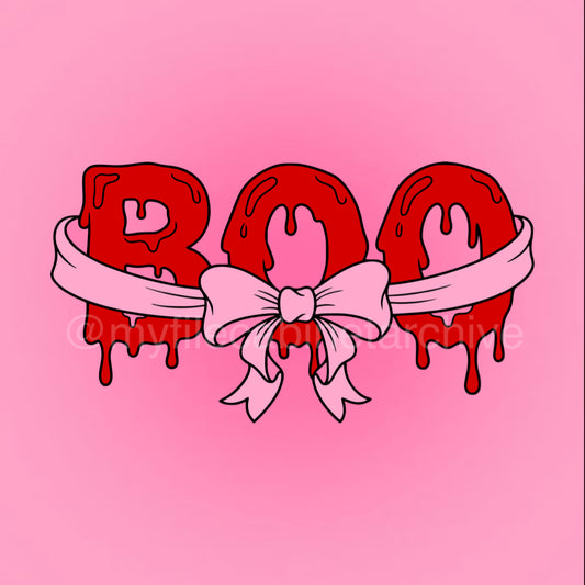 Dripping Boo Bow SVG + PNG