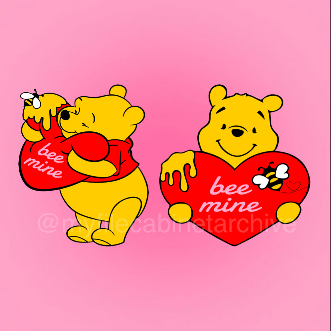 Winnie The Pooh Bee Mine (2) SVG + PNG