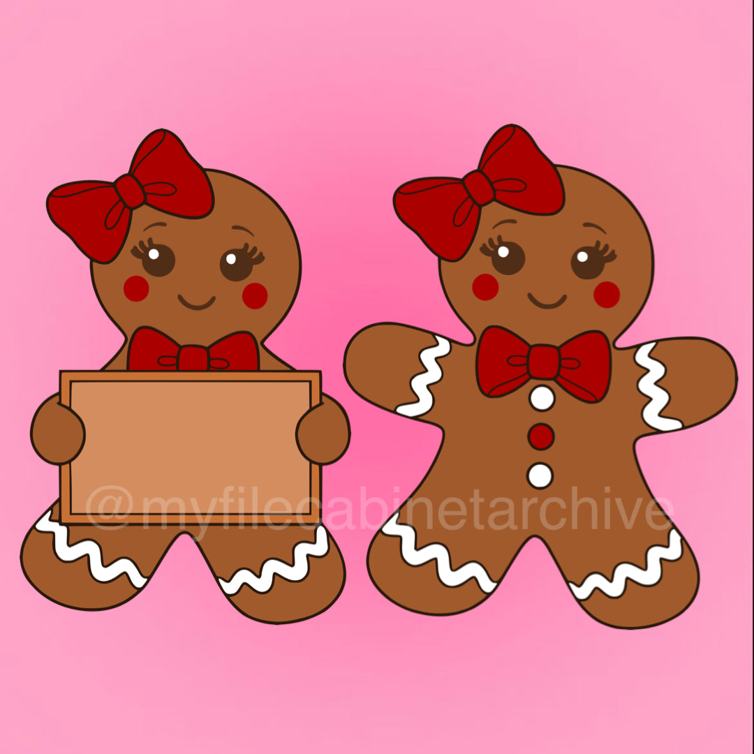Gingerbread Girl (2) SVG + PNG