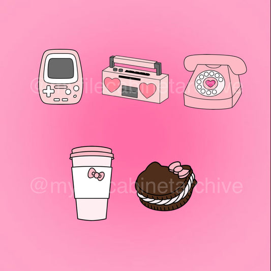 HK Pink Icons (5) SVG + PNG