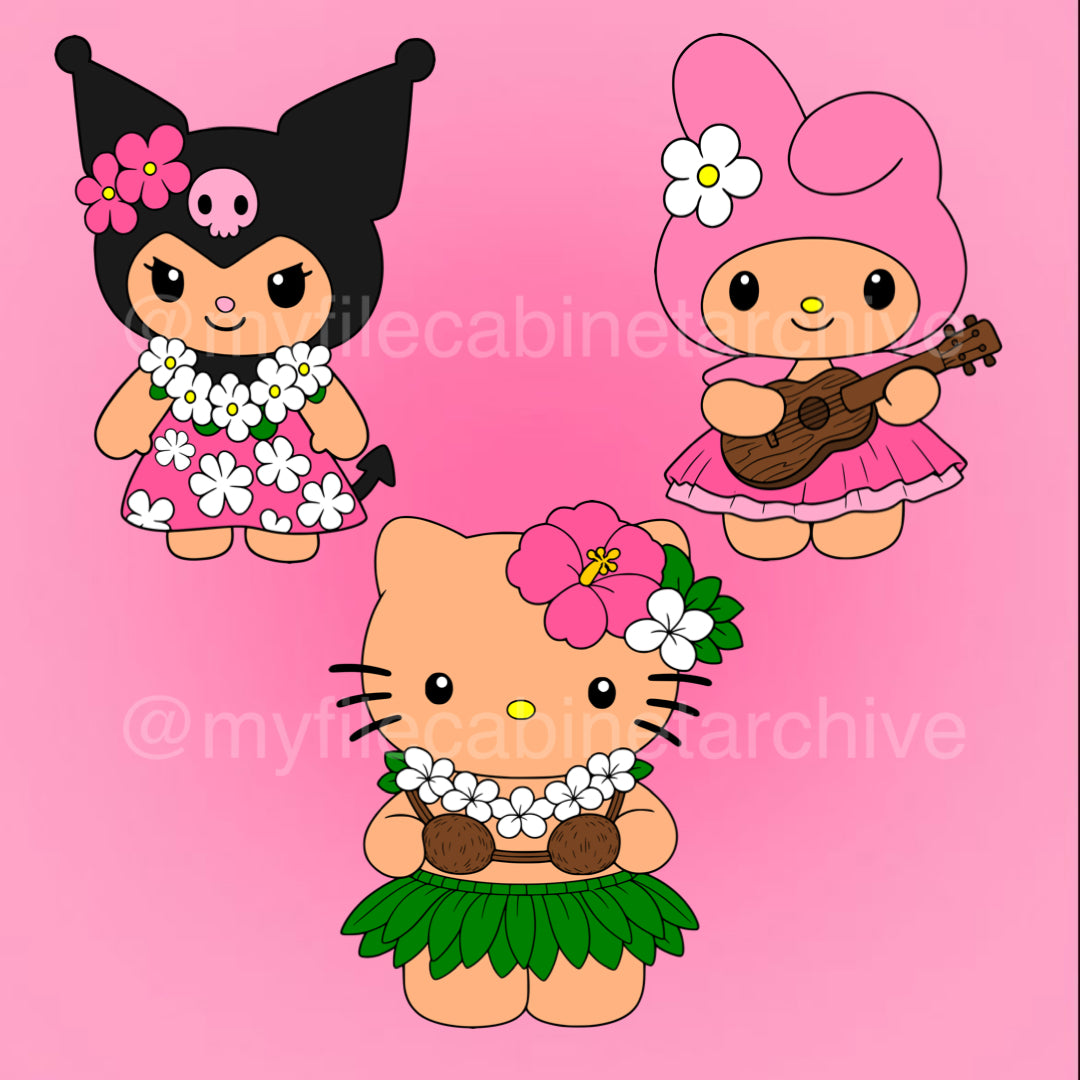 Summer HK & Friends (3) SVG + PNG
