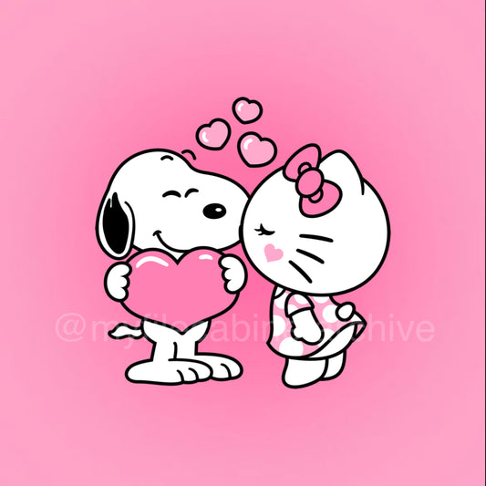 HK Kissing Snoopy SVG + PNG