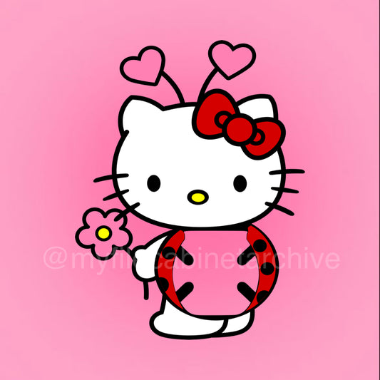 HK Heart Ladybug Buzzball Holder SVG