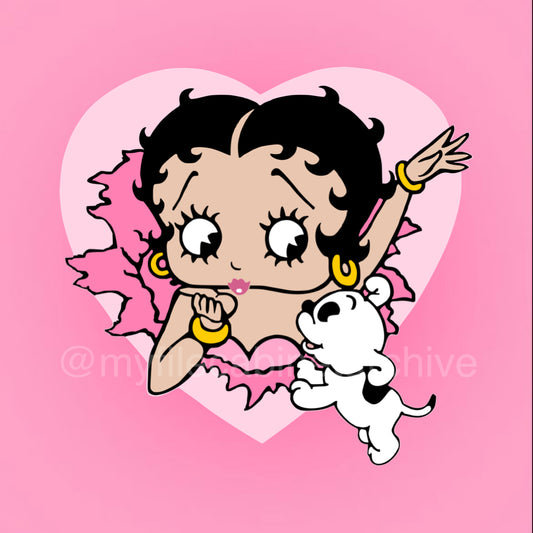 Betty Boop Heart Gift SVG + PNG