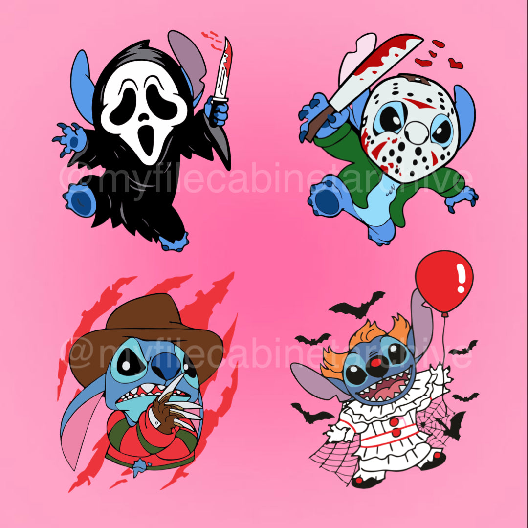 Stitch Horror (4) SVG + PNG