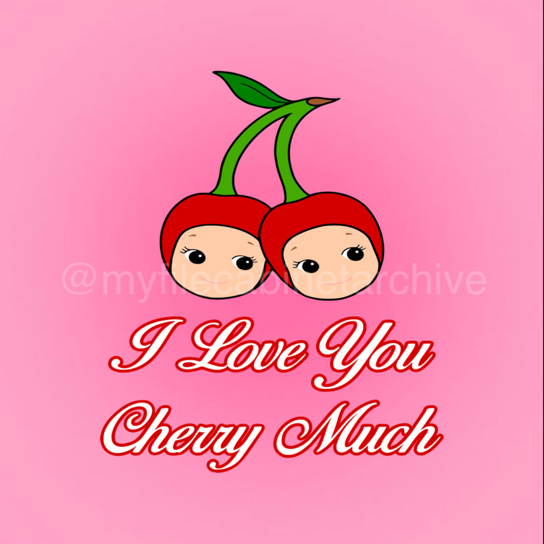 ILY Cherry Much Sonny Angel SVG + PNG