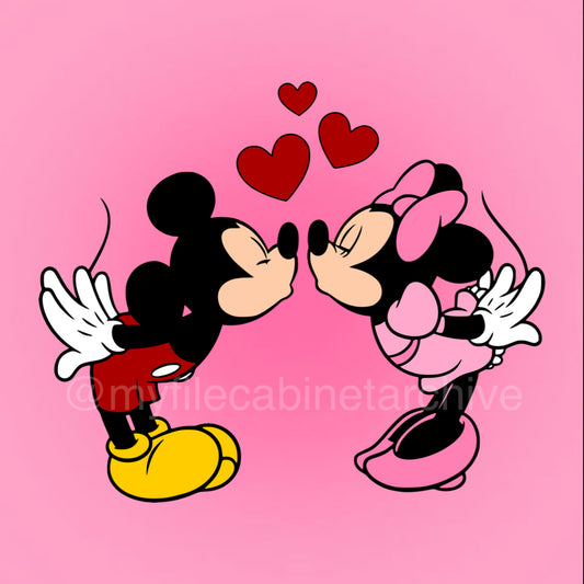 Mickey And Minnie Love SVG + PNG