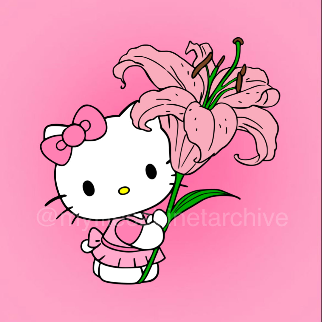HK Lily Flower SVG + PNG
