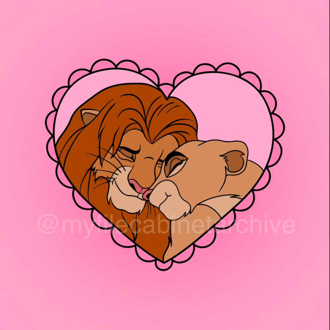 Lion King Valentine SVG + PNG