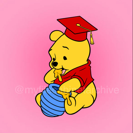 Winnie the Pooh Honey Grad SVG + PNG