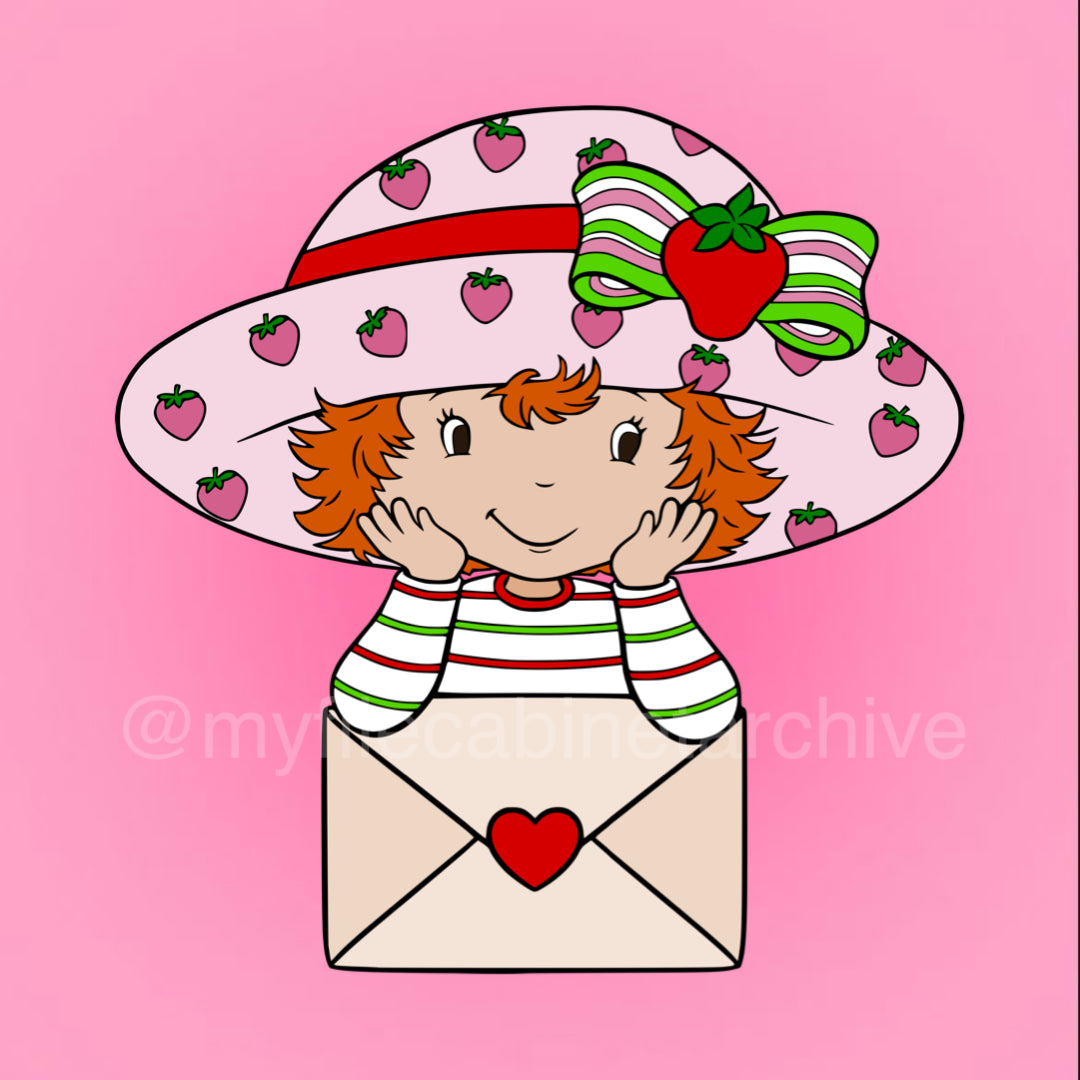 Strawberry Shortcake Love Letter SVG + PNG