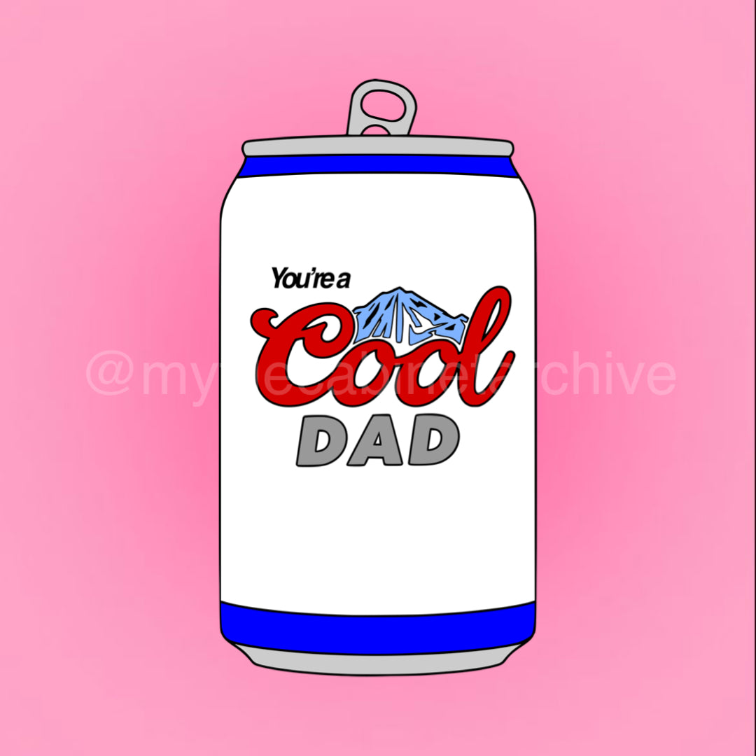 Cool Dad Can SVG + PNG