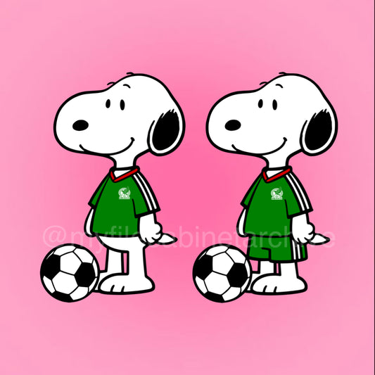 Snoopy Mexico Soccer Jersey (2) SVG + PNG