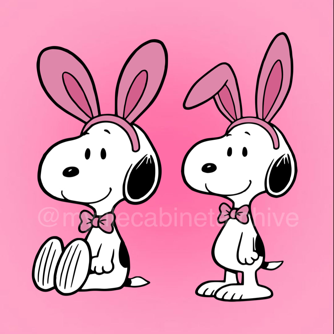 Snoopy Easter Outfit Ready (2) SVG + PNG